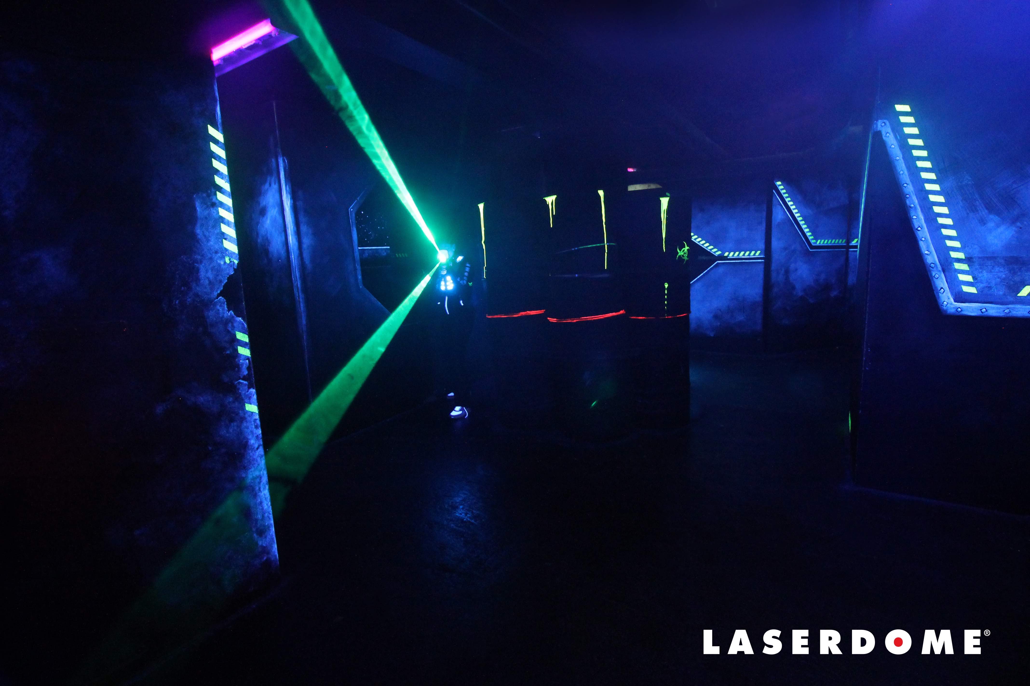 Spännande lagspel på Laserdome