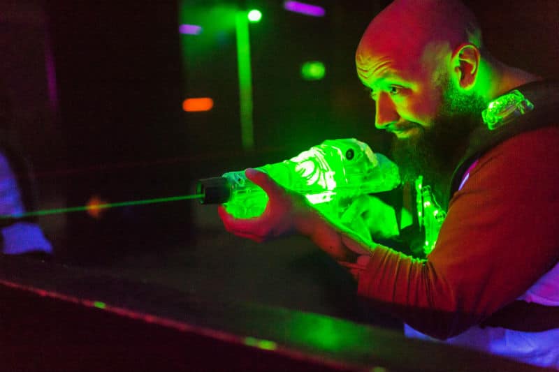 Spelare på Laserdome göteborg